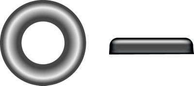 Stainless Countersunk Finishing Washer, #10