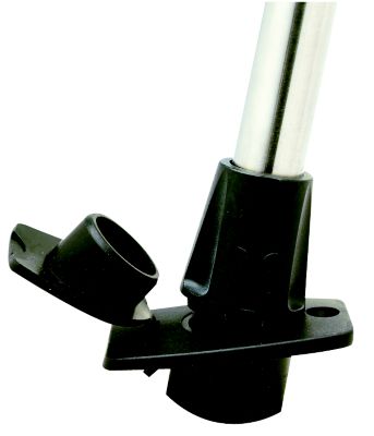 LED POLE LT W/BLK LK BASE 48″