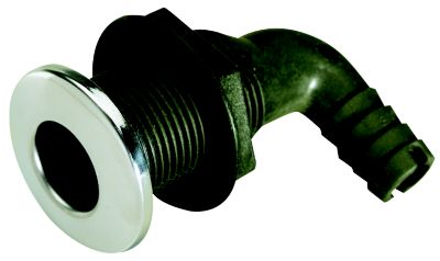 THRU HULL W/SS COVER-3/4″ 90DG
