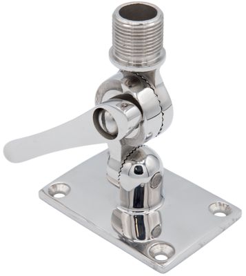 Seachoice 19722 Universal Antenna Ratchet-Mount Base, 316 Stainless Steel