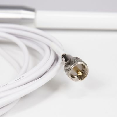ANTENNA UNIVERSAL 4FT VHF 15’CABLE INCLUDED WHITE