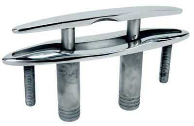 Seachoice 30042 316 Cast Stainless Steel Pull Up Cleat w/ Studs, Flush Mount, 5" long