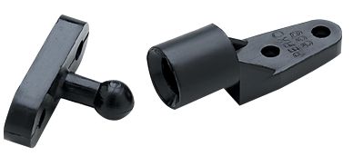 DOOR CATCH-BLACK PLASTIC