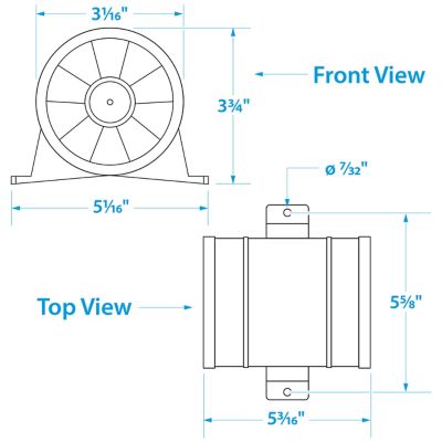 IN-LINE EXHAUST BLOWER – 3″