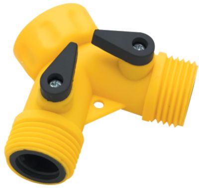 NYLON  Y DBL HOSE SHUTOFF CON