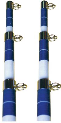 TELE OUTRIGR POLE-15’WHT/BLU