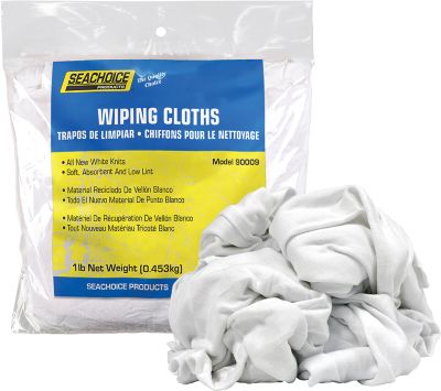 NEW BLEACHED WHT KNIT RAGS 1#