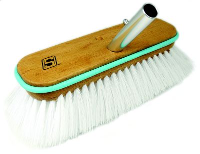DK BRSH W/BUMPER WOOD STIFF 10