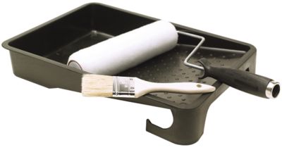 4 PIECE PLASTIC PAINT TRAY KIT