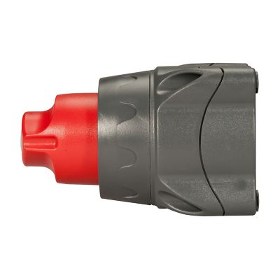 Red and gray BEP Easy Fit Battery Switch with ergonomic design for effortless installation and secure connection.