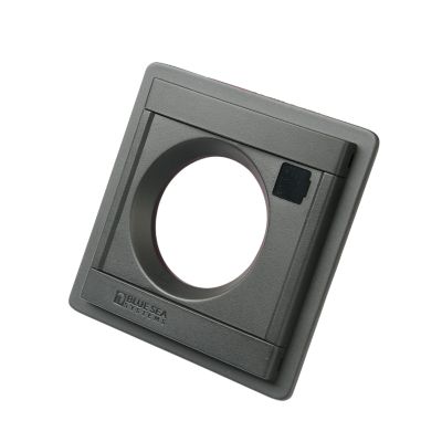 Blue Sea Systems 1139-BSS M-Series panel battery switch module with circular opening, showcasing its durable design.
