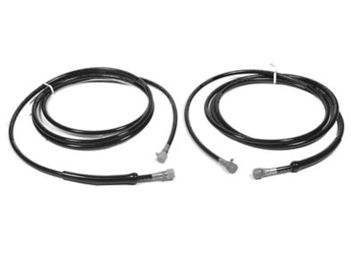 Bi-stable solenoid with Amphenol connectors, ideal for marine electrical systems, shown coiled and ready for installation.