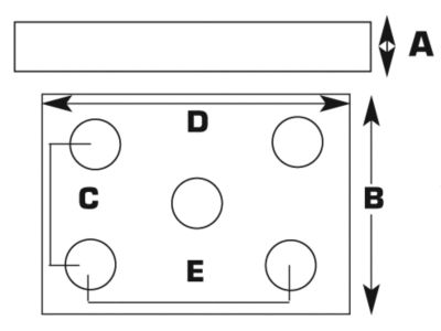 MED DUTY AXLE U-BOLT PLAT 1/4″