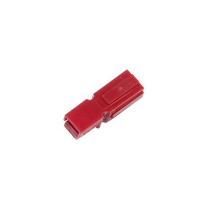 Red Anderson Power Products Powerpole housing for 15-45 amps, showcasing its compact and durable design.