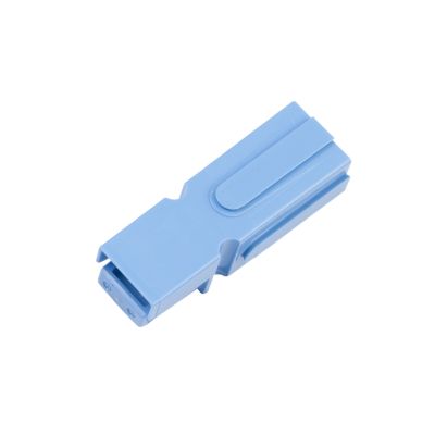 Blue Anderson Powerpole Connector Housing, 75 Amp, featuring a durable, sleek design for high-current applications.
