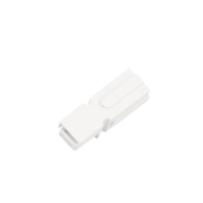 White Anderson Power Products Powerpole Housing, 75 Amps, featuring a sleek and durable design for secure electrical connections.