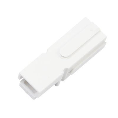 White Anderson Power Products Powerpole¬Æ housing connector, capable of handling up to 120 amps.