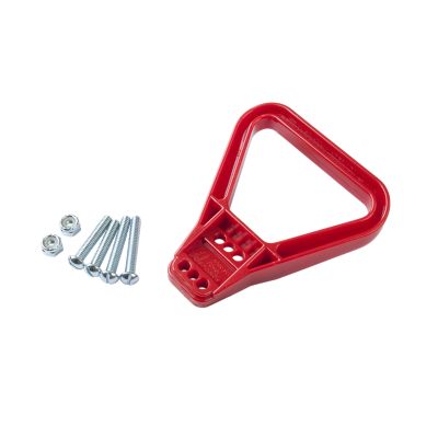 Red polycarbonate handle kit with screws and nuts for Anderson SY or SB 175 & 350 Amp connectors.