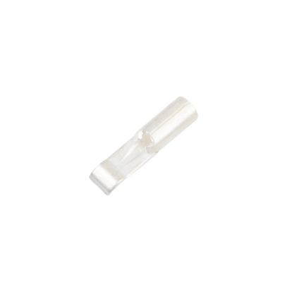 Transparent Powerpole contact for 30 amps, suitable for 16-12 gauge wire, shown on a white background.