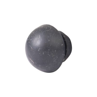 Heyco G2016 rubber push-in bumper, close-up view showing rounded shape and durable material.
