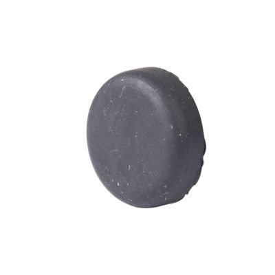 Rubber push-in bumper with rounded top and smooth surface, ideal for various mounting applications.