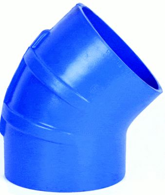 ELBOW EXH BLU SIL 3X45 PMG