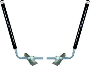 POST GUIDE-ON 40 BLACK PVC  70 DEG  GALV