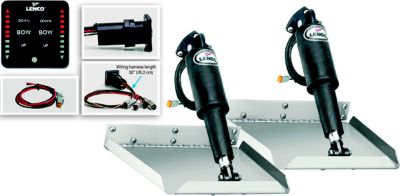 12" x 12" Edge Mount Electric Trim Tab Kit w/LED Indicator Switch