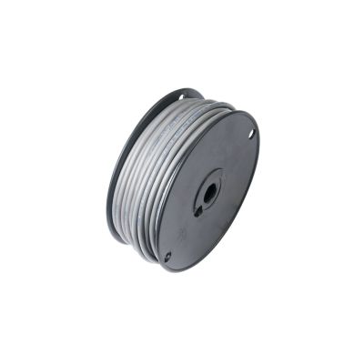 Shielded 2-conductor wire coil on black spool, ideal for electrical and audio applications.