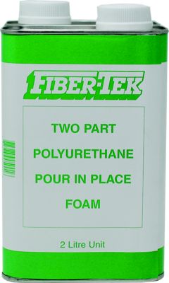 FiberTek PF2 Rigid Polyurethane Pour In Place Foam, 2L, 4/case