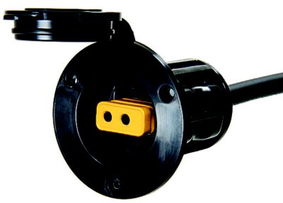 FLUSH MOUNT POWER PORT BLACK