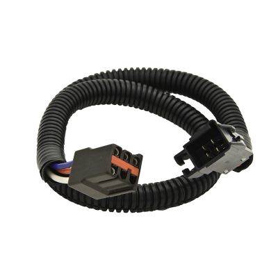 Brake Controller Wire Harness for GM/Chevy 1999-2002, showcasing coiled black cable with dual connectors.