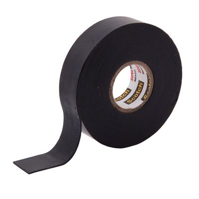 Rubber tape roll by 3M with a partially unrolled section, labeled for durability and insulation uses.