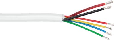 RGB+Speaker Cable, 18/4 AWG + 16/2 AWG, Round – 100ft