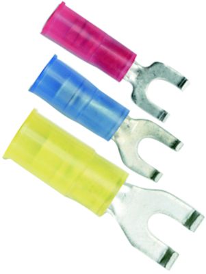 Nylon Flanged Spade, 22-18 #6, 6pc