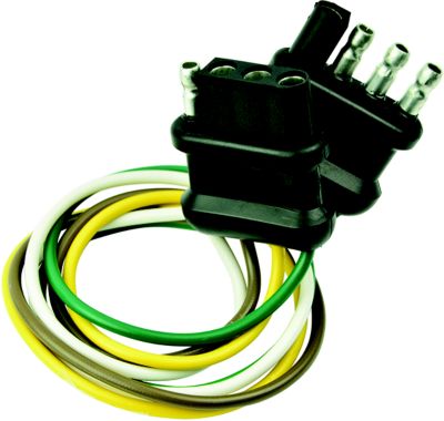 Trailer Connector-Flat 4-Wire 12″ Loop