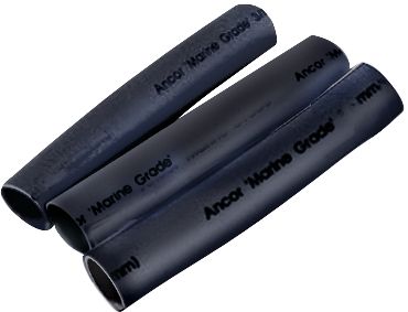 Heat Shrink Tubing, 3/16″-3/4″ x 3″, Black, 8pc Assortment