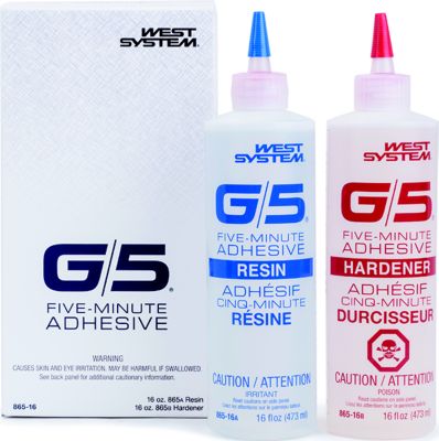 G/5 ADHESIVE 2-PART  0.25 PT CANADA LABEL-NOT F/SALE IN US