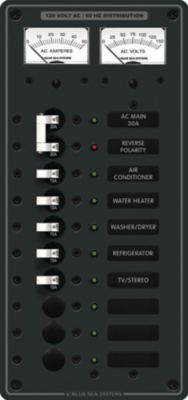 Panel 120VAC 10pos V/A w/main