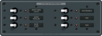 Panel DC 6 pos horizontal