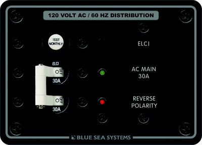 Panel ELCI 120V 30A 2P 30mA Toggle