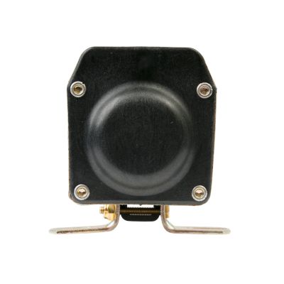 Heavy Duty Continuous Solenoid, SPST, 12V 225A with a sturdy metal base and black shell for automotive use.