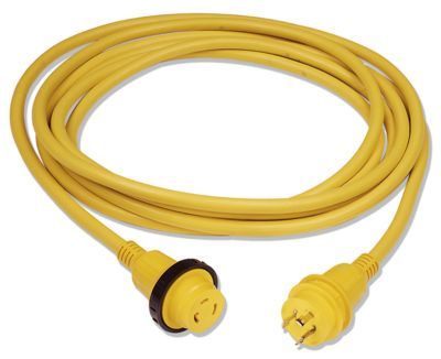 Cordset, 30A 125V, 12′, Yellow