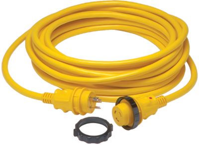Cordset, 30A 125V, 12′, Yellow