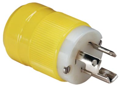 Locking Plug, 15A 125V, Yellow