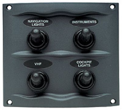 SWITCH PANEL 4 GANG GRAY REPLACES P/N 69-9004WP