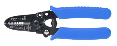 Blue-handled Ancor Locking Wire Strip/Crimp Tool with precise cutting features for 22-10 AWG wires.