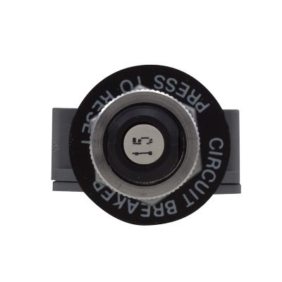 Carling CLB Thermal Push Button Circuit Breaker, featuring a high amp design with a black circular button and bold white text.