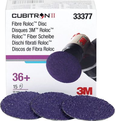 CUBITRON II FIBRE ROLOC 2″ 36+ 15 PER BOX – GRINDING