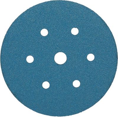 3M 36521 Hookit™ Blue Abrasive Disc Dust-Free,Grade:80E 50 Discs/Carton,7 holes, 6"